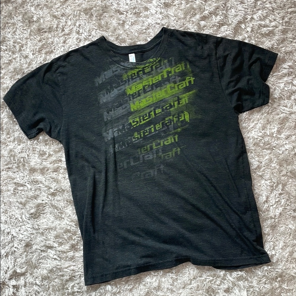 Men's Black Master Craft Boat Graphic T-Shirt Size XL